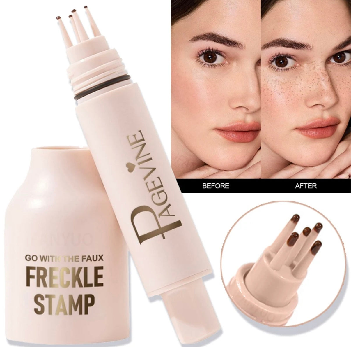 Stylo tampon à tache de rousseurs